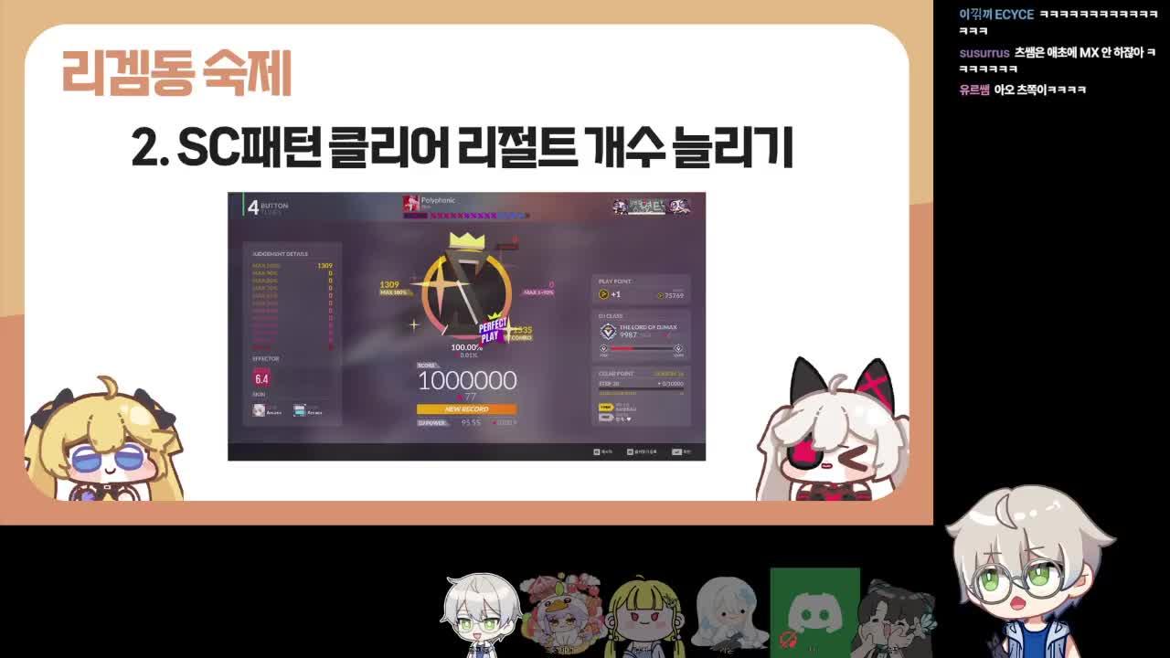 22:00 먼데이푸쉬즈 리듬게임동아리 첫 모임 (오리엔테이션 PPT)