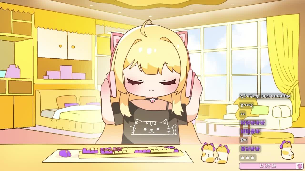 😽)픽크타 생활 10일차에오 푹쉰냥이 등장이오ヾ(≧▽≦*)o