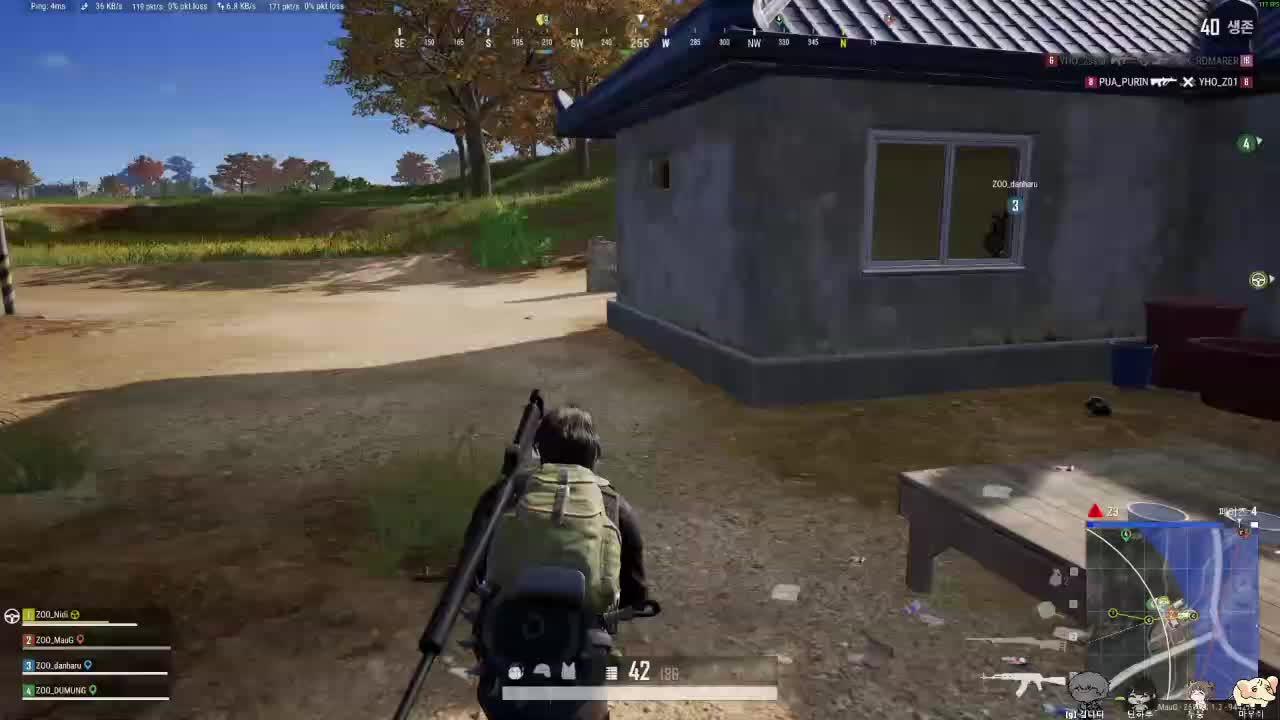 🐹(2) [PUBG:통통배 2일차] 저희 9팀! 전체 2등해써요~!! ٩( 'ω' )و