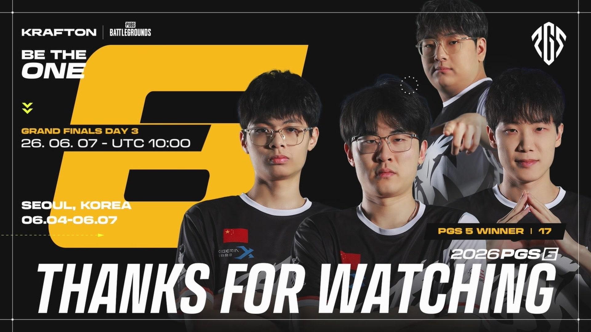 GRAND FINALS DAY 2 | 2026 PGS 6 | GEN, T1, DNS, CR 참가