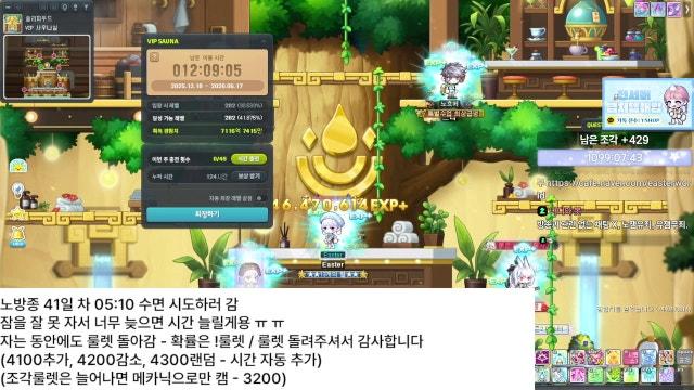 메이플 23년 차 (27세) / 노방종 41일 차